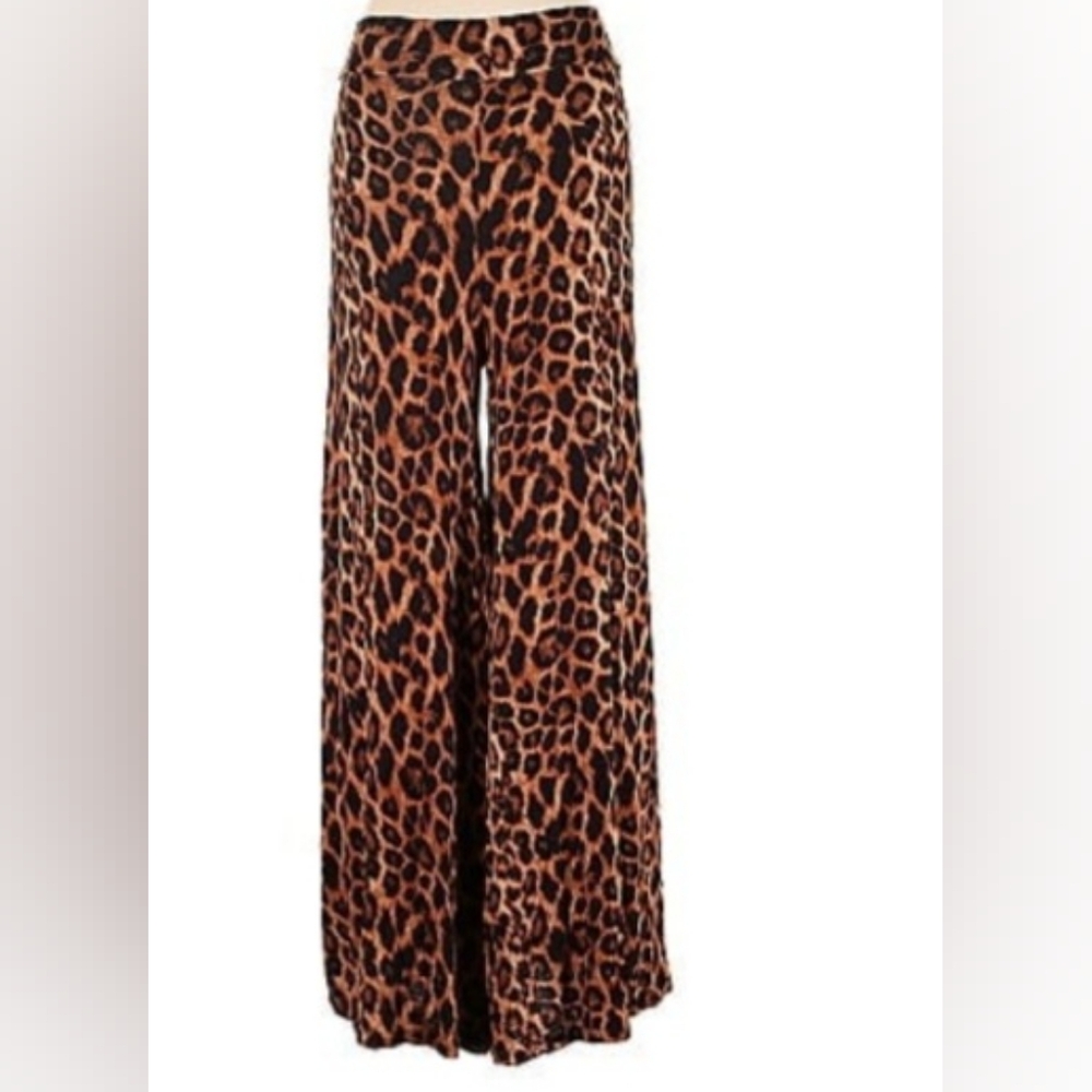 L&B Animal Print Palazzo Pants NWT Size 3X